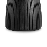 Flute 1.4m Round Dining Table - Full Black