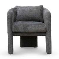 Kylie Fabric Armchair - Iron Grey