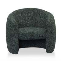 Monet Fabric Armchair - Green Boucle