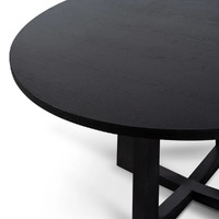 Kennedy 1.5m Round Dining Table - Black