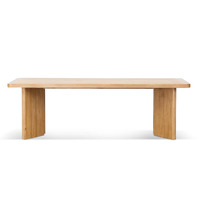Rockwell 2.4m Elm Dining Table - Natural