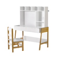 Henry 2PCS Kids Table and Chairs Set Study Activity Toys Storage Desk Drawer