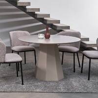 Sorrento 120cm Dining Table, Putty