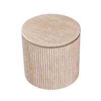 Etta Travertine Effect Side Table
