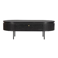 Nola 1.2m Wooden Coffee Table - Black