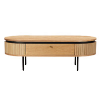 Nola 1.2m Wooden Coffee Table - Natural