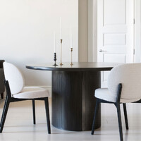 Dorson Set of 2 Boucle Dining Chair, Black