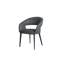 Luca Set of 2 Dining Chair, Charcoal