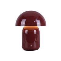 Mushroom LED CCT Dimmable Touch Table Lamp - Brick Red