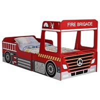Fire Truck Adjustable Kids Car Bed
