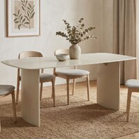 Varen Dining Table – Matte Tofu