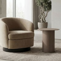 Juno Side Table, Matte Chestnut