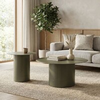 Juno Coffee Table, Matte Khaki