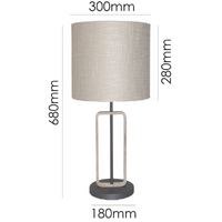 Hamish Vanilla Table Lamp
