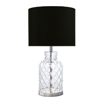 Ariel Black - Glass Table Lamp