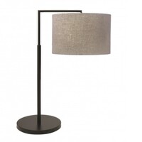 Black Kardinia Linen Sand Table Lamp