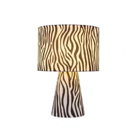 Momo Table Lamp, Zebra Print