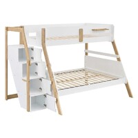Bergen Single Over Double Bunk Bed with Storage Staircase