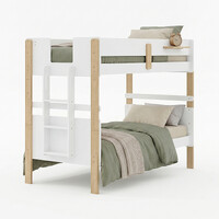 Bergen Single Over Single Bunk Bed with Single Trundle