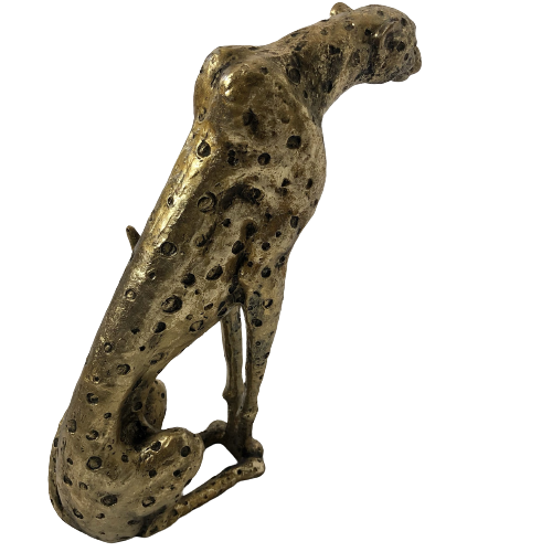 Safari Cheetah Gold Ornament 31cm