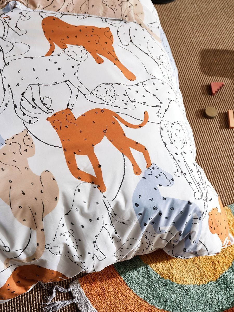 Bigs Cats Quilt Cover Set - Single