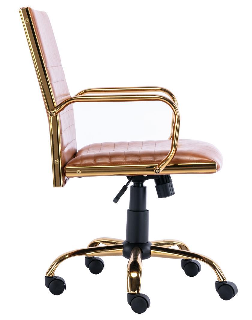 Eames Tan Faux Leather Office Chair