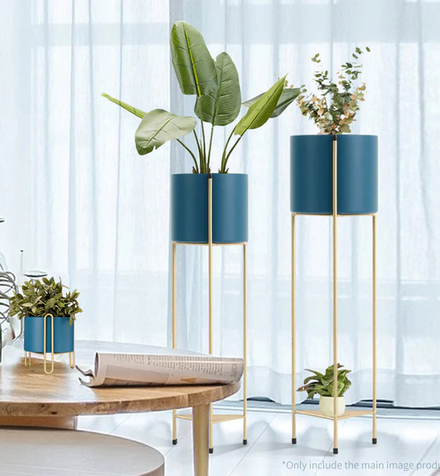 Gold/Blue 2 Layer Plant Pot 65cm