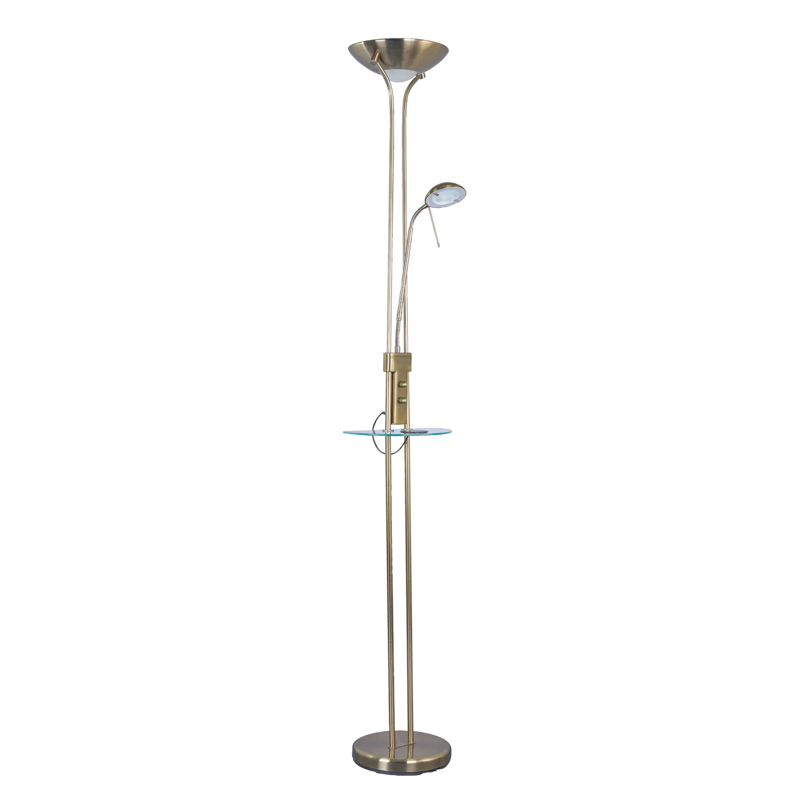 Seed LED Mother & Child Floor Lamp - Antique Brass