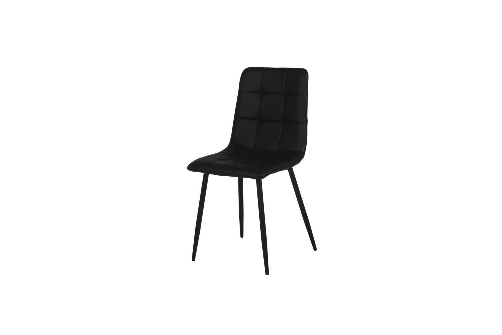 Garry Ultrasuede Dining Chairs, Black Set of 2