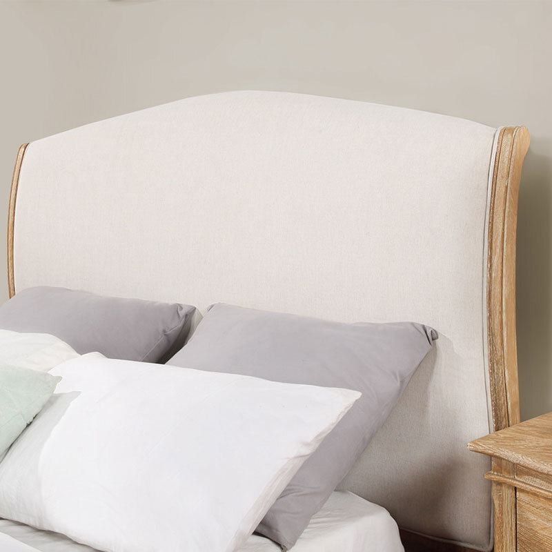 Milles Solid Oak Timber Bed Frame Wesco Hub