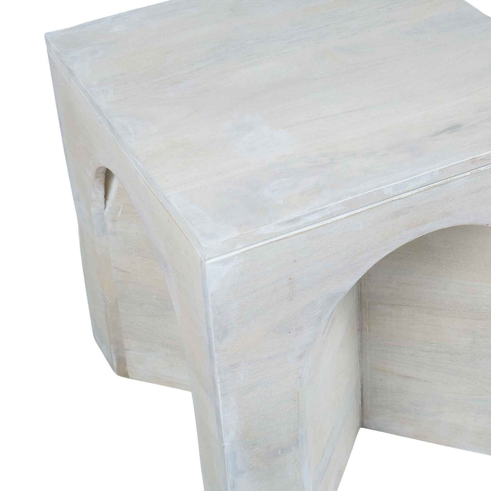 Arch Mango Wood Side Table