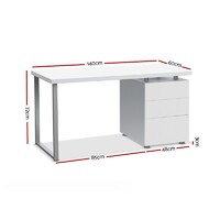 Light Desk with 3 Drawers