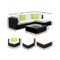 Gideon 5PCE Sofa Set with Storage