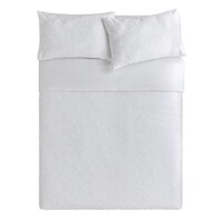 Perry White King Quilt Cover Set