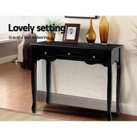 Lilly Hallway Console Table Hall Side Dressing Entry Display - Black