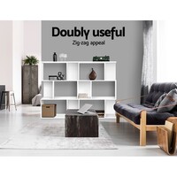 Zig Zag Bookshelf - White