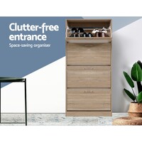 Quatre Shoe Cabinet Wood