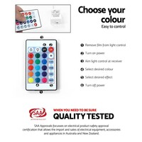 Delta TV Entertainment Unit Stand RGB LED Gloss White 180cm
