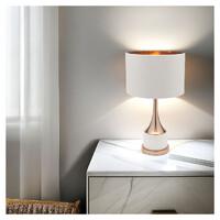 Elsa White Gold Table Lamp