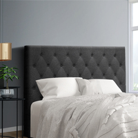 Carter Charcoal Bed Head - Double