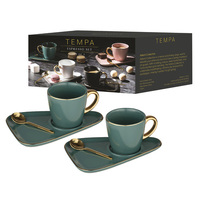 Asteria Teal Espresso Set - Set of 2