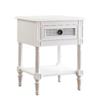 Paloma Bedside Table French Style White