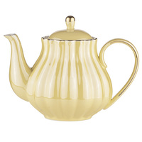 Parisienne Pearl Buttermilk Teapot + 2 Teacup Set