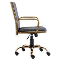 Eames Black Faux Leather Office Chair