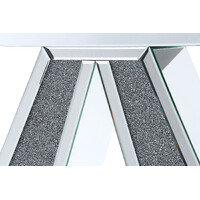 Evita Mirrored Hallway Console Table Crushed Diamonds