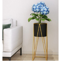 Gold Wire Metal Black Pot Holder Rack 70cm