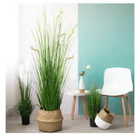 Artificial Indoor Potted Reed Grass Tree 120cm