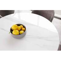 Solana Ceramic Round Dining Table White Sevella