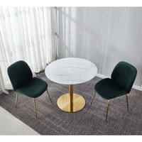 Marbella Marble Effect Round Dining Table