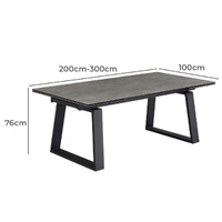 Zena Extendable Ceramic Outdoor Dining Table